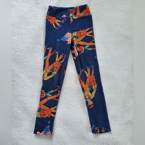 Lularoe Patriotic Leggings, Sz S/M